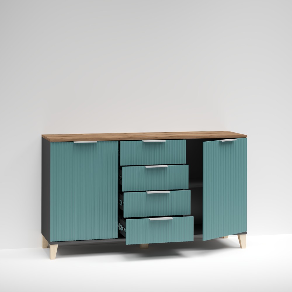 комод Сальвадор-17 черный - аквамарин - дуб ящики.jpg