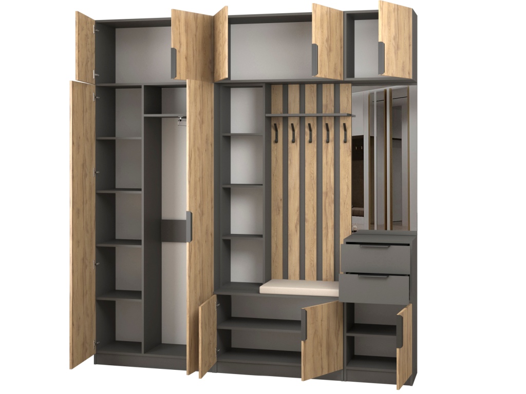 Прихожая Трим 9_откр (темно-серый - дуб вотан).jpg