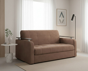 Диван аккордеон на металлокаркасе "Ромул"  зара браун 20