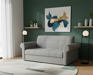 Диван аккордеон на металлокаркасе "Загреб" мазерати грей 18