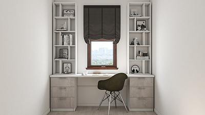 Модульная подростковая мебель у окна "Алиса-5"