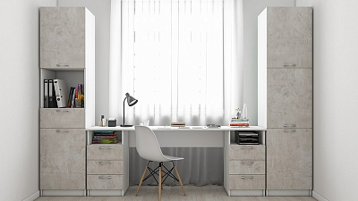 Модульная подростковая мебель у окна "Алиса-1"