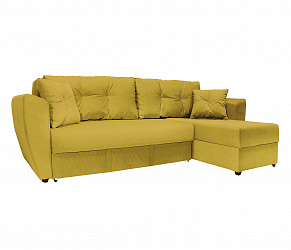 Угловой диван "Амстердам велюр желтый"