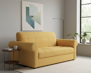 Диван аккордеон на металлокаркасе "Загреб" макс еллоу 27