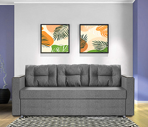 Диван еврокнижка "Атланта-2" серый