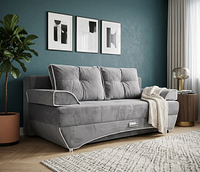 Диван еврокнижка "Валенсия серый"