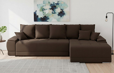 Угловой диван "Nordviks" (Нордвикс) велюр зара браун
