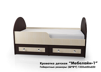 Кровать детская "Мебелайн-1"