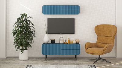 Модульная стенка для гостиной "Модерн Лофт-4"