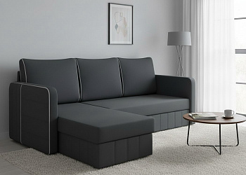 Угловой диван "Слим" велюр зара грей 18