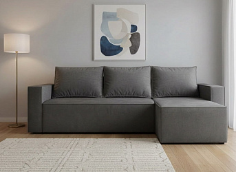 Угловой диван "Лофт Люкс" серый