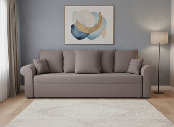 Диван еврокнижка "Гамбург" зара лайт браун 05