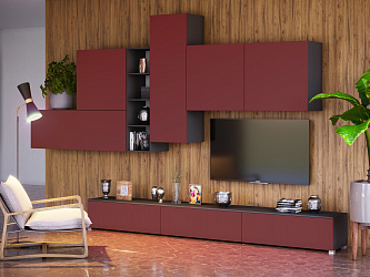 Модульная стенка для гостиной "Марта-9"
