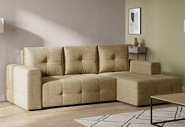 Угловой диван "Прадо" рогожка дрим дарк беж