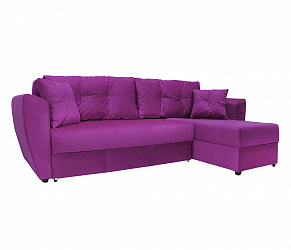 Угловой диван "Амстердам велюр фиолетовый"
