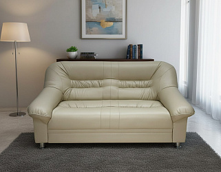 Диван "Карелия нераскладной бежевый 2-х местный"