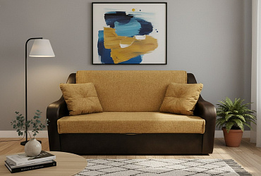 Диван аккордеон "Барон коричневый"