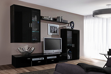 Модульная стенка для гостиной "Глянец Ультра-3"