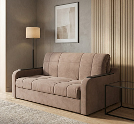 Диван аккордеон на металлокаркасе "Наполи" зара браун 20