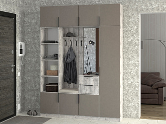 Модульная прихожая "Трим-1" МДФ