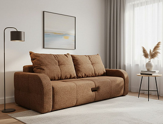 Диван еврокнижка "Босс коричневый"