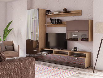 Модульная стенка для гостиной "Локер-8"