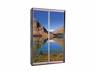 Шкаф-купе 2-х дверный "Титан Ф" с фотопечатью