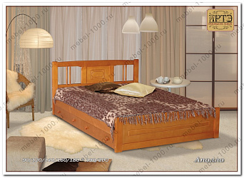 Деревянная кровать "Аполло с ящиками"