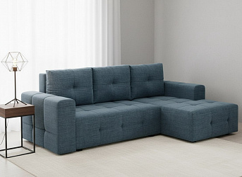 Угловой диван "Прадо" рогожка дрим блю